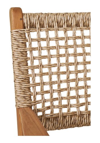HOUSE NORDIC Derby spisebordsstol, m. armln - natur polyrattan og teak