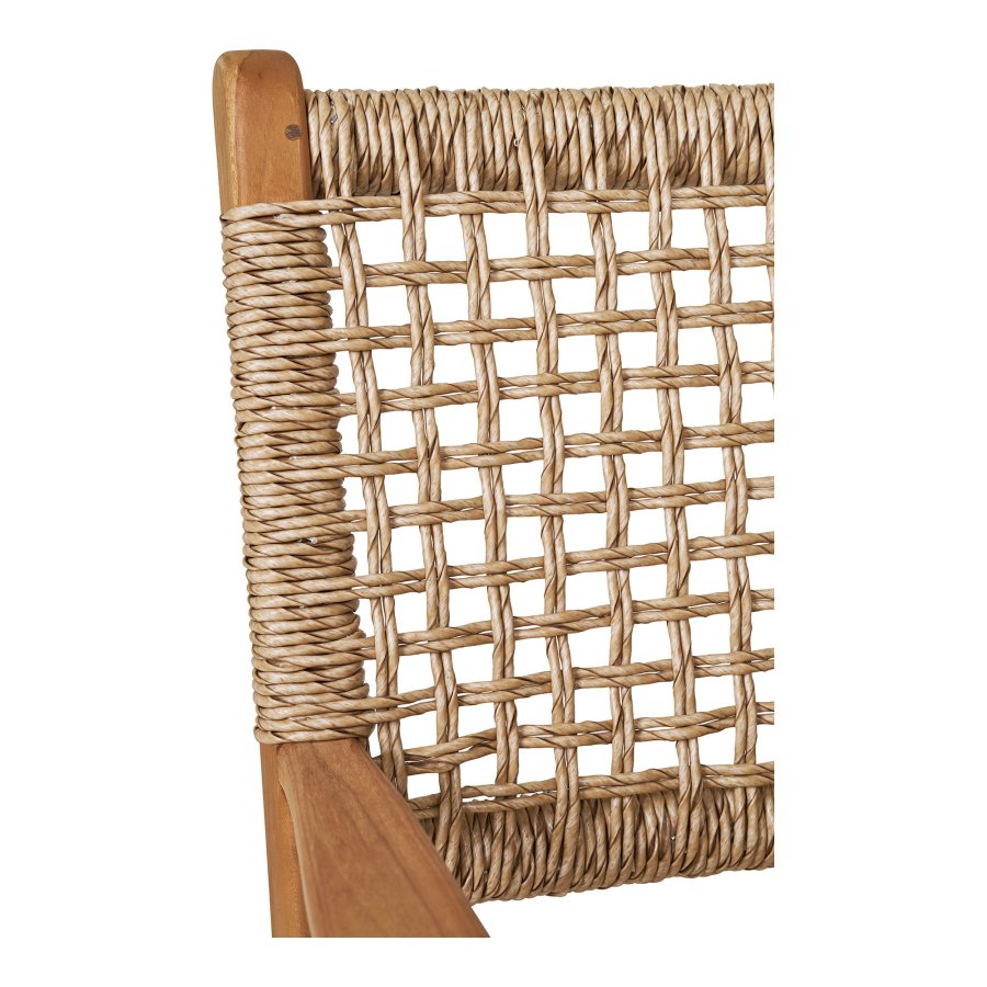 HOUSE NORDIC Derby spisebordsstol, m. armln - natur polyrattan og teak