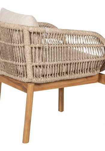 HOUSE NORDIC  Terracina Spisebordsstol - Spisebordsstol, akacie, beige, inkl. hynde