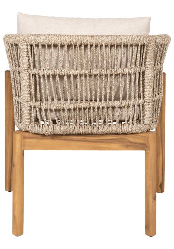 HOUSE NORDIC  Terracina Spisebordsstol - Spisebordsstol, akacie, beige, inkl. hynde