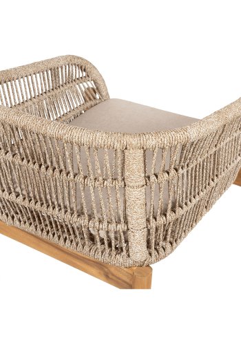 HOUSE NORDIC  Terracina Spisebordsstol - Spisebordsstol, akacie, beige, inkl. hynde