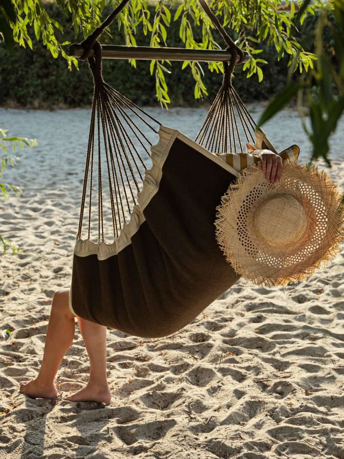 BROSTE COPENHAGEN Paloma udendrs hngestol - grn genanvendt PET garn