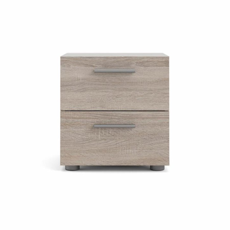 TVILUM Pepe sengebord, m. 2 skuffer - trffel folie og plastik (40x40,25)