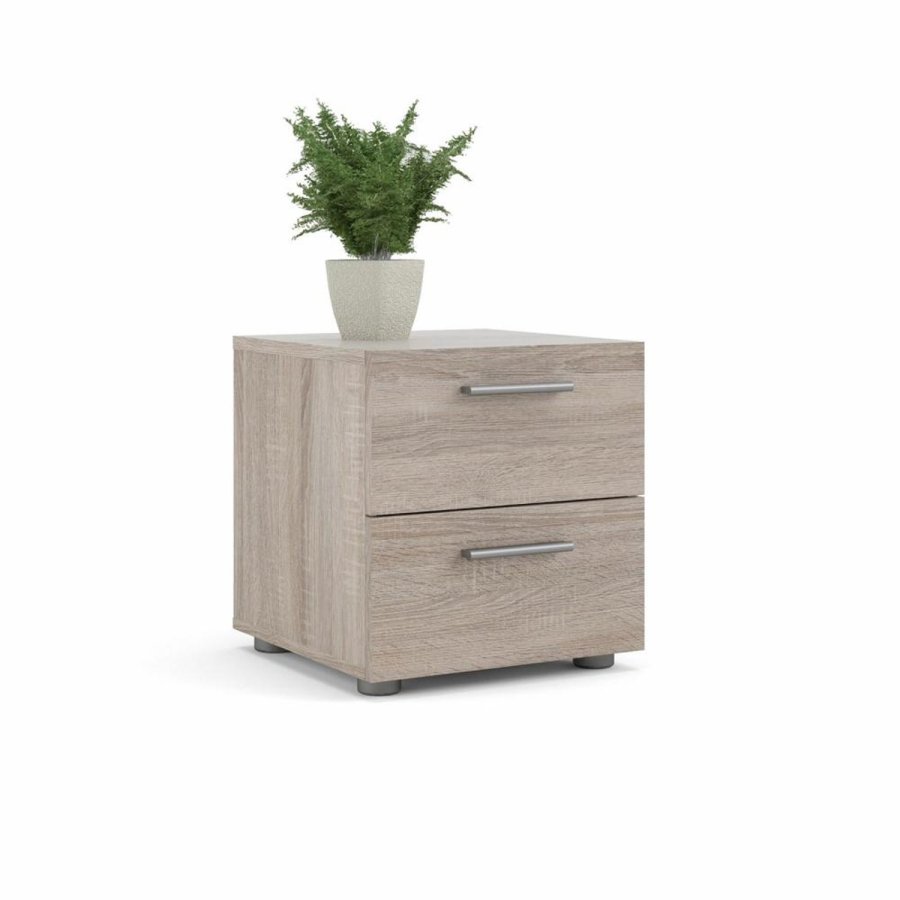 TVILUM Pepe sengebord, m. 2 skuffer - trffel folie og plastik (40x40,25)