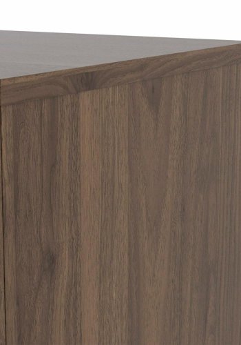 TVILUM Pepe sengebord, m. 2 skuffer - valnd folie og plastik (40x40,25)