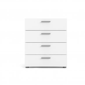 TVILUM Pepe kommode - hvidt tr, m. 4 skuffer
