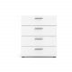 TVILUM Pepe kommode - hvidt tr, m. 4 skuffer