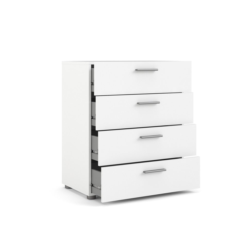 TVILUM Pepe kommode - hvidt tr, m. 4 skuffer