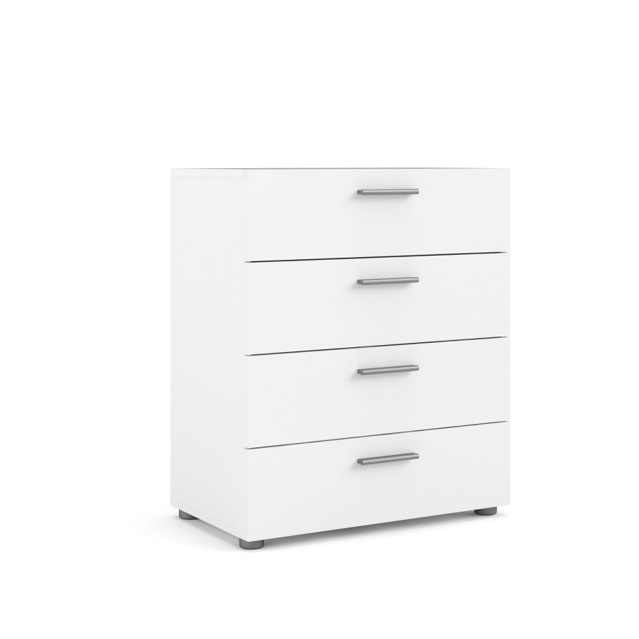 TVILUM Pepe kommode - hvidt tr, m. 4 skuffer