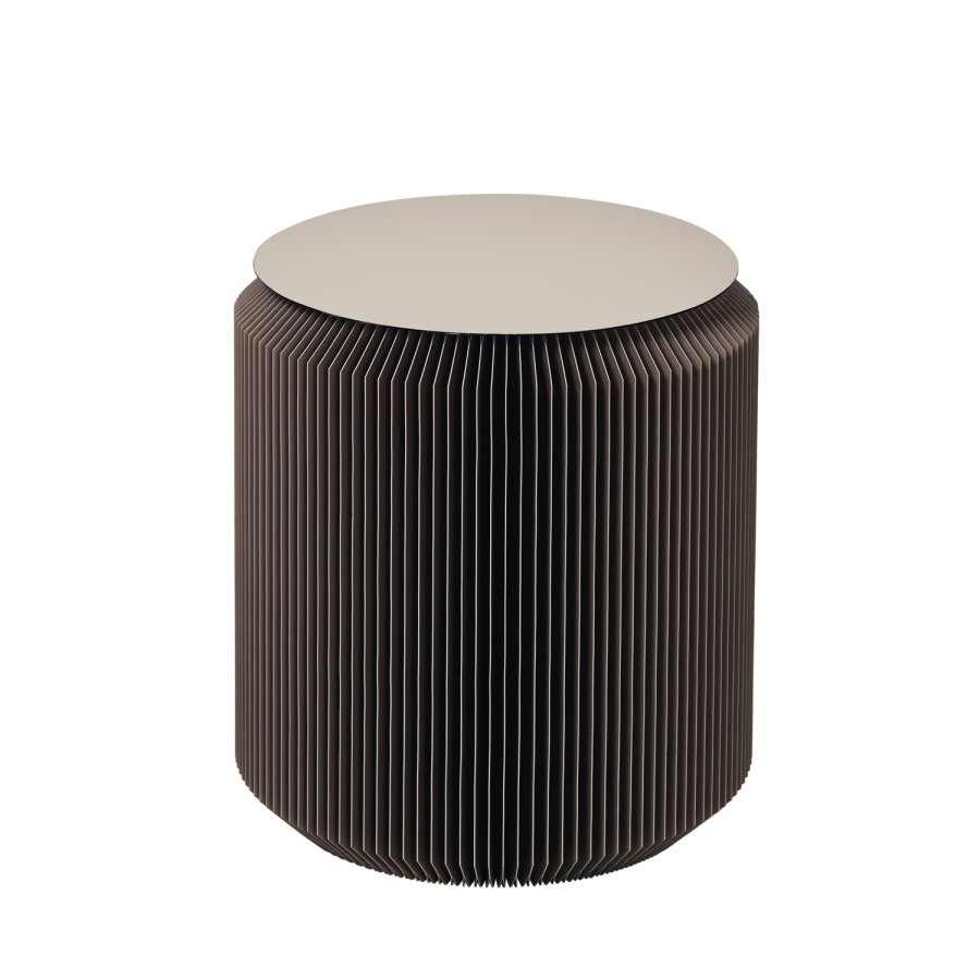 BROSTE COPENHAGEN Pam sidebord - mrkegr jern og papir (45)