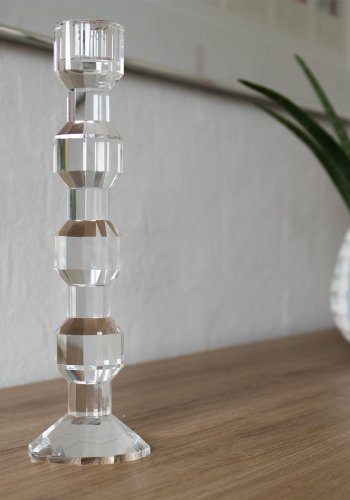 HOUSE OF SANDER Iris lysestage - klar krystalglas