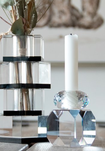 HOUSE OF SANDER Daisy lysestage - klar glas