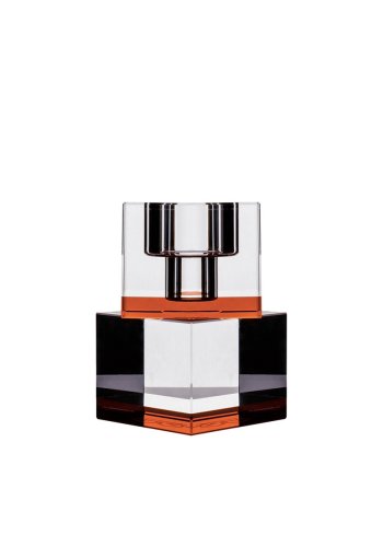 HOUSE OF SANDER Lyng lysestage - fersken og klar glas