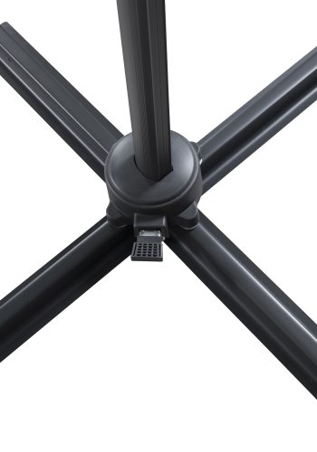 VENTURE DESIGN Leeds parasol med tilt, 3m - sort aluminium og stl 