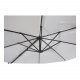 VENTURE DESIGN Leeds parasol med tilt, 3m - hvid, sort aluminium og stl 