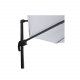VENTURE DESIGN Leeds parasol med tilt, 3m - hvid, sort aluminium og stl 