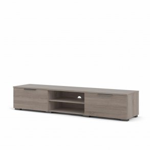 TVILUM Match TV-bord, m. 1 hylde og 2 skuffer - trffel folie (172,7x39,9)