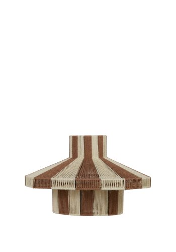 BROSTE COPENHAGEN Diana lampeskrm - meerkat brun og lys gul jute