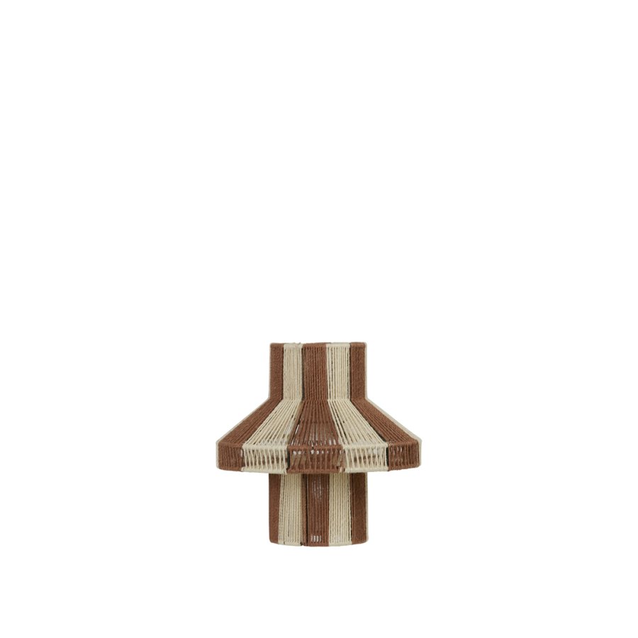 BROSTE COPENHAGEN Diana lampeskrm - meerkat brun og lys gul jute