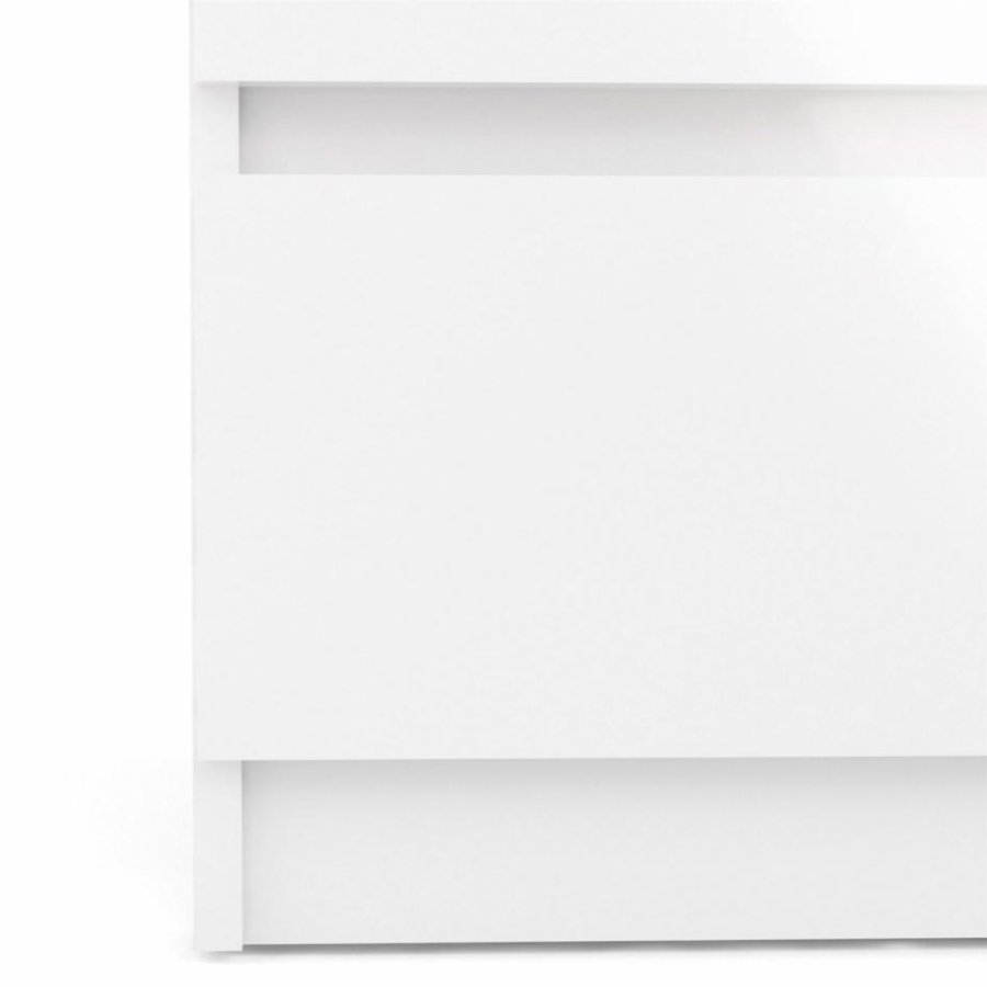 TVILUM Naia natbord, m. 2 skuffer - hvid spnplade og plastik (40,4x50)