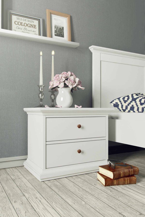 TVILUM Paris sengeramme - hvidt tr, 140x200