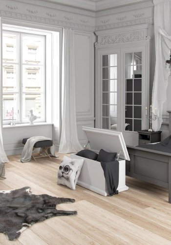 TVILUM Paris sengebord - gr tr, m. 2 skuffer og 1 rum