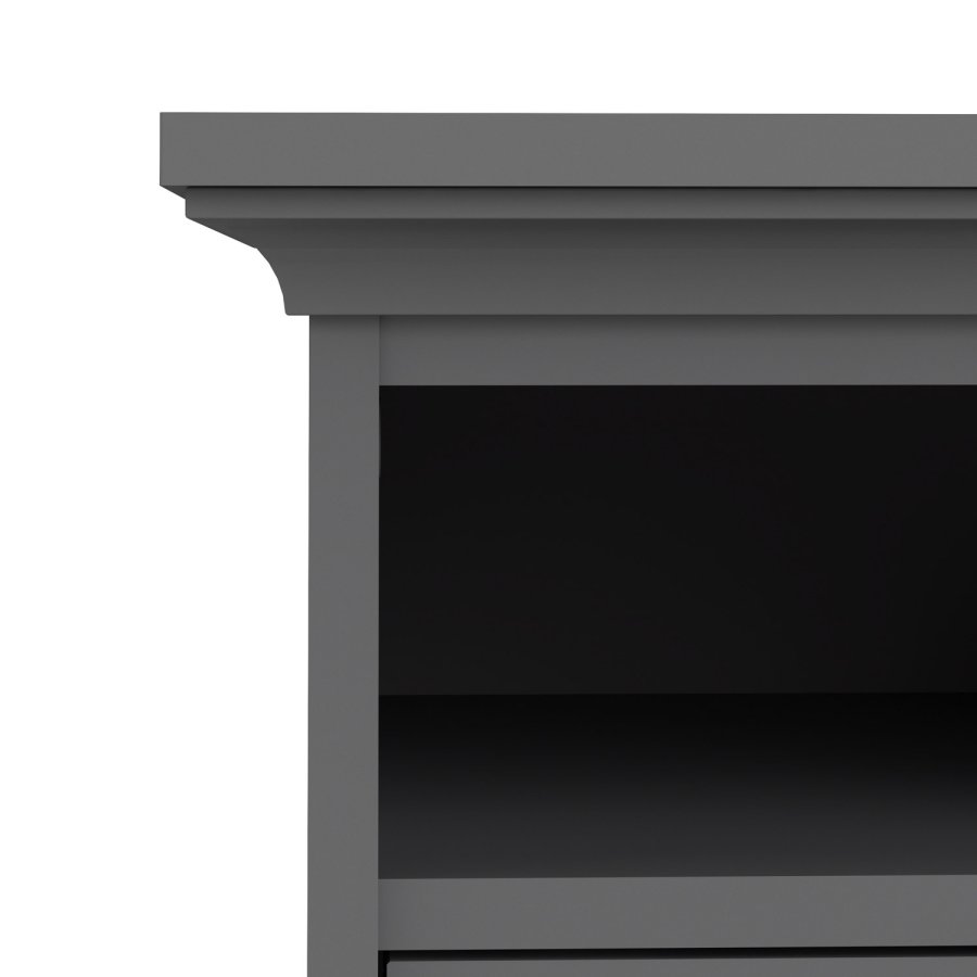 TVILUM Paris sengebord - gr tr, m. 2 skuffer og 1 rum