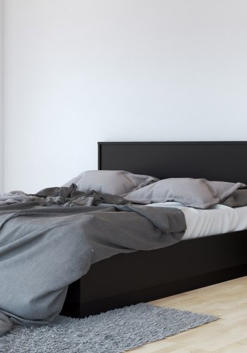 TVILUM May Natbord - sort tr, m. 1 skuffe og 1 rum