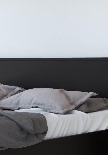 TVILUM May Natbord - sort tr, m. 1 skuffe og 1 rum