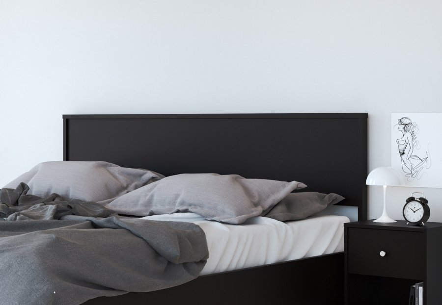 TVILUM May Natbord - sort tr, m. 1 skuffe og 1 rum