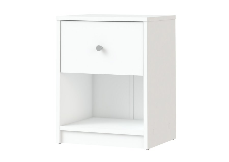 TVILUM May Natbord - hvidt tr, m. 1 skuffe og 1 rum