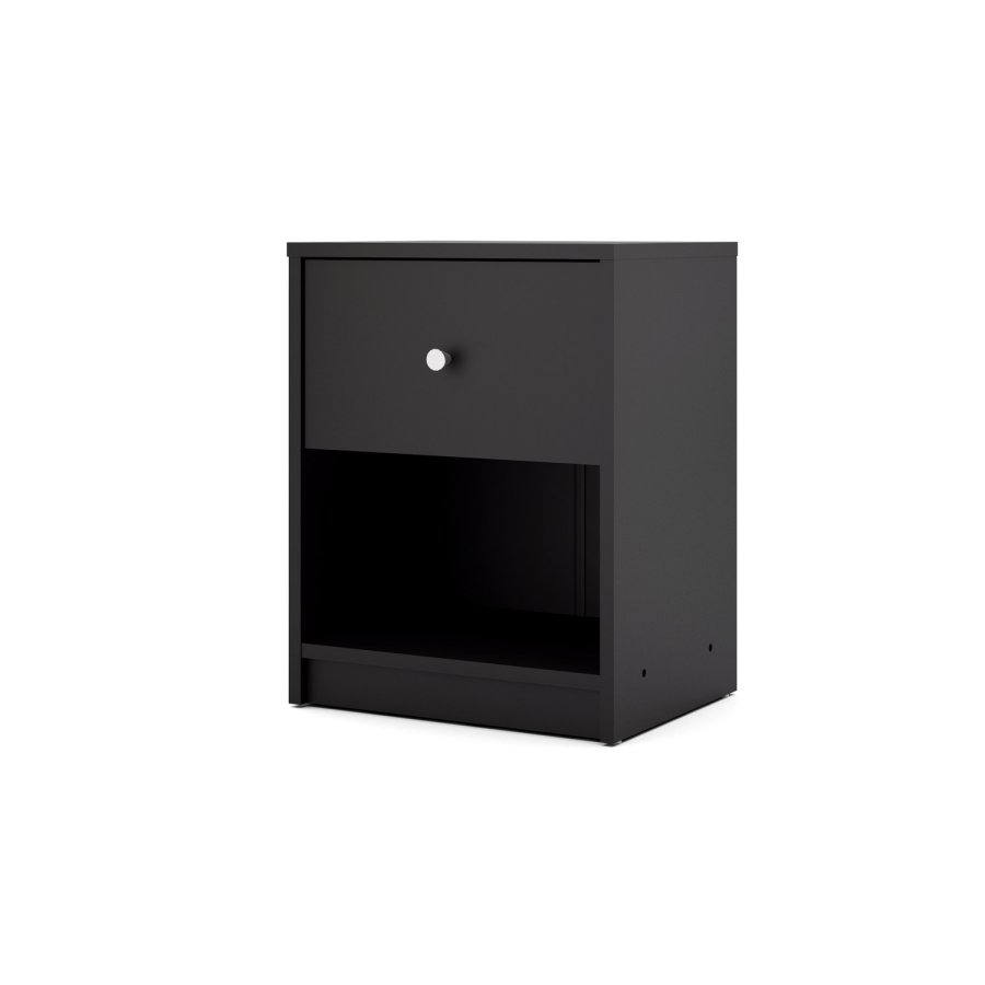 TVILUM May Natbord - sort tr, m. 1 skuffe og 1 rum