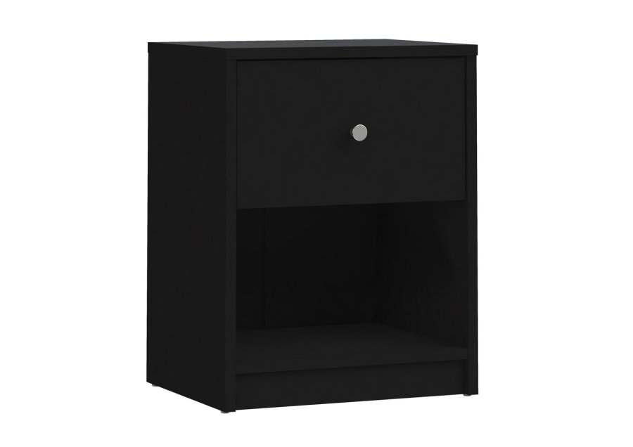 TVILUM May Natbord - sort tr, m. 1 skuffe og 1 rum