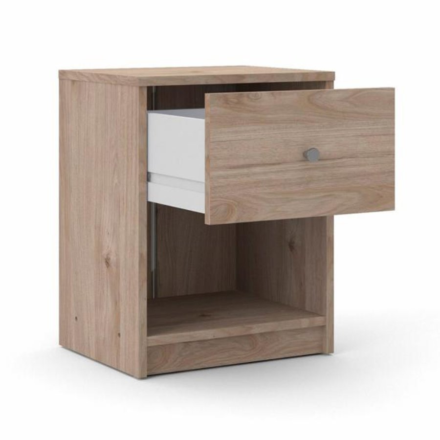 TVILUM May natbord, m. 1 rum og 1 skuffe - natur folie og plastik (37,9x30,1)