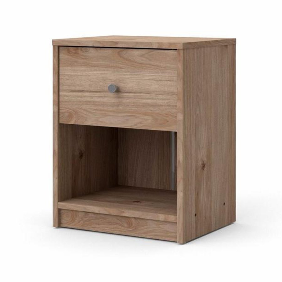 TVILUM May natbord, m. 1 rum og 1 skuffe - natur folie og plastik (37,9x30,1)