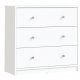 TVILUM May kommode - hvid tr, m. 3 skuffer