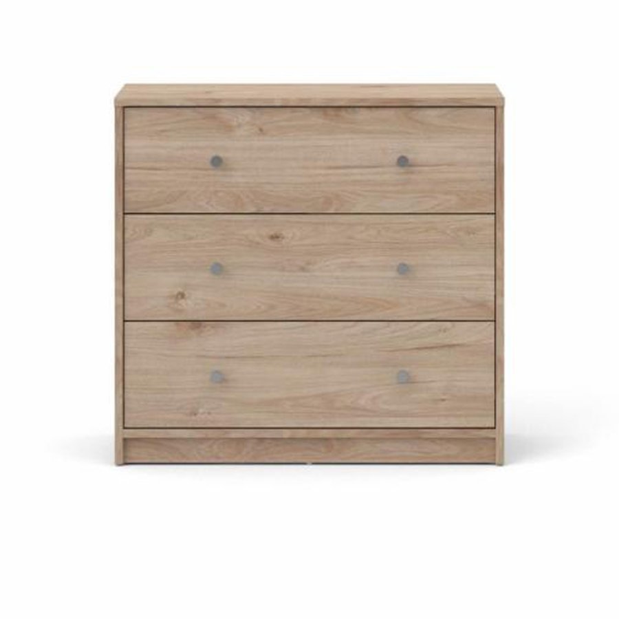 TVILUM May kommode, m. 3 skuffer - natur folie og plastik