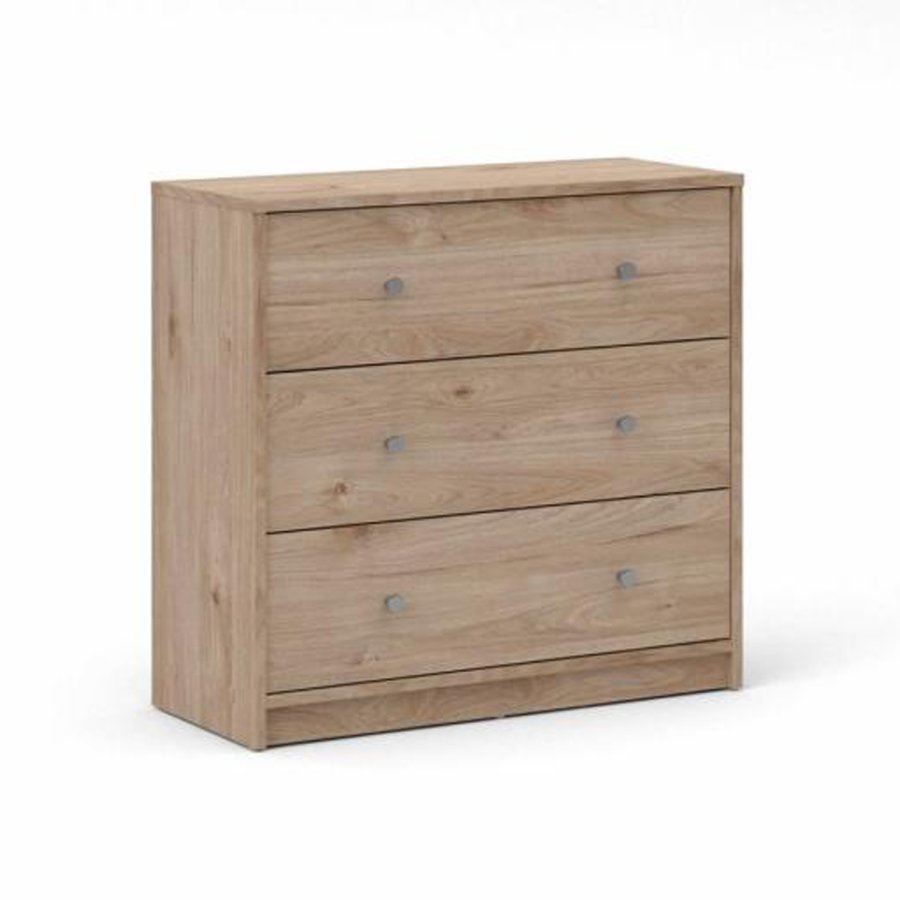 TVILUM May kommode, m. 3 skuffer - natur folie og plastik