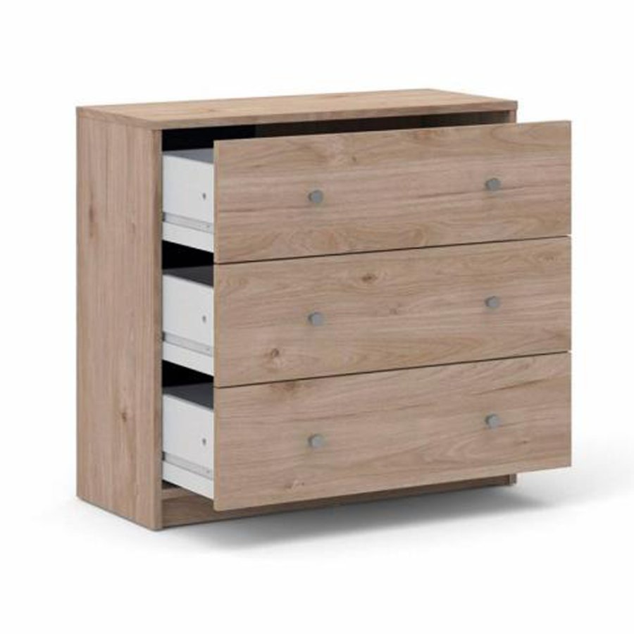 TVILUM May kommode, m. 3 skuffer - natur folie og plastik