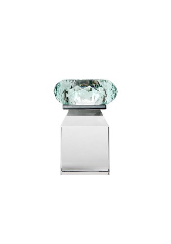 HOUSE OF SANDER Honeysuckle fyrfadsstage - klar/rgfarvet/mintgrn glas (H:10)