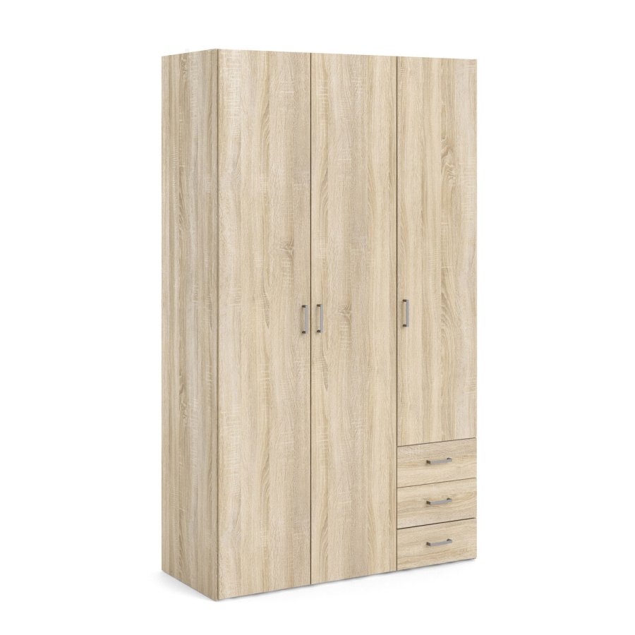 TVILUM Space garderobeskab - egestruktur, m. 3 lger og 3 skuffer