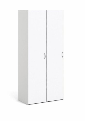 TVILUM Space garderobeskab, m. 2 lger og 6 hylder - hvid spnplade