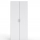 TVILUM Space garderobeskab - hvid tr, m. 2 lger og 2 hylder