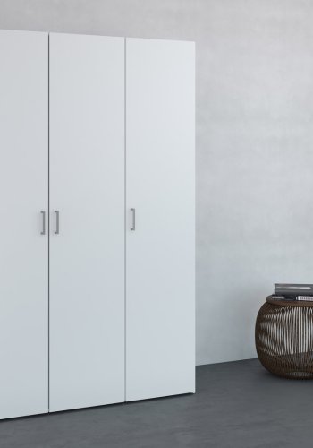 TVILUM Space garderobeskab - hvid tr m. 3 lge