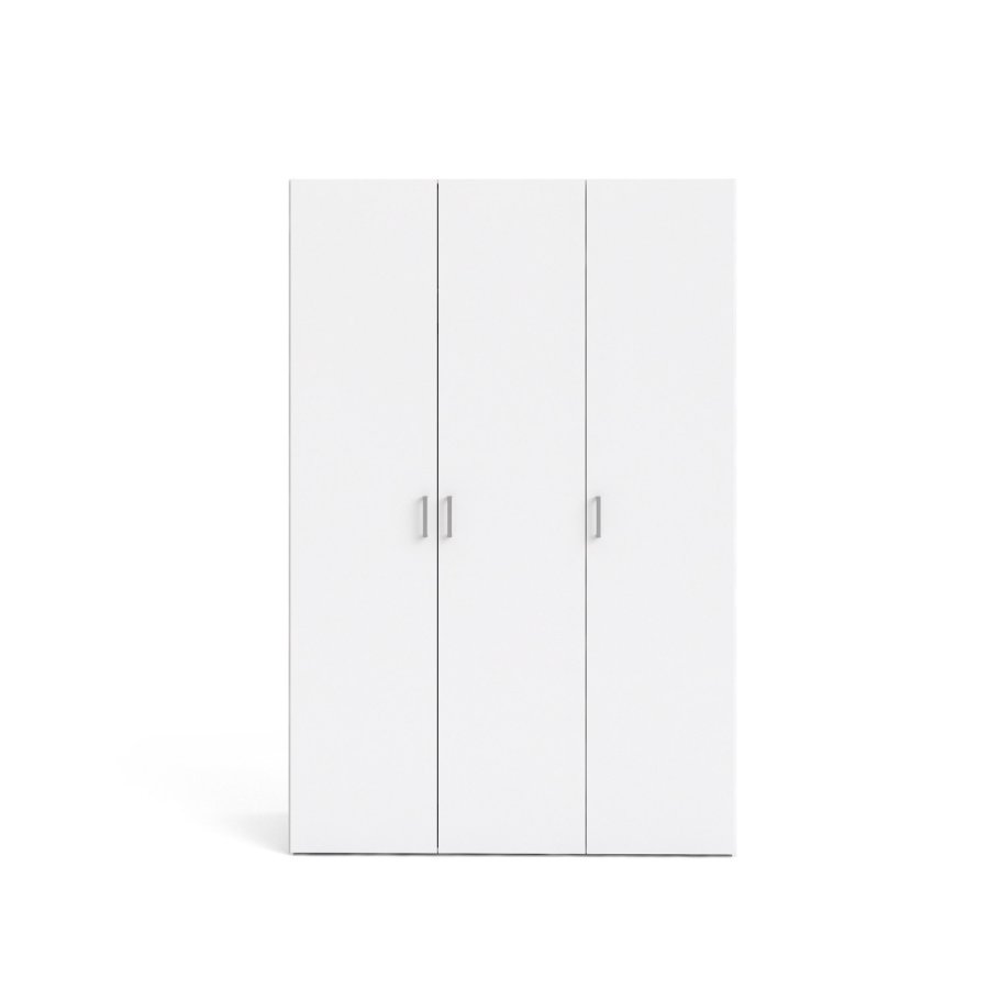 TVILUM Space garderobeskab - hvid tr m. 3 lge