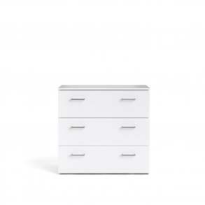 TVILUM Space kommode - hvid tr, m. 3 skuffer 