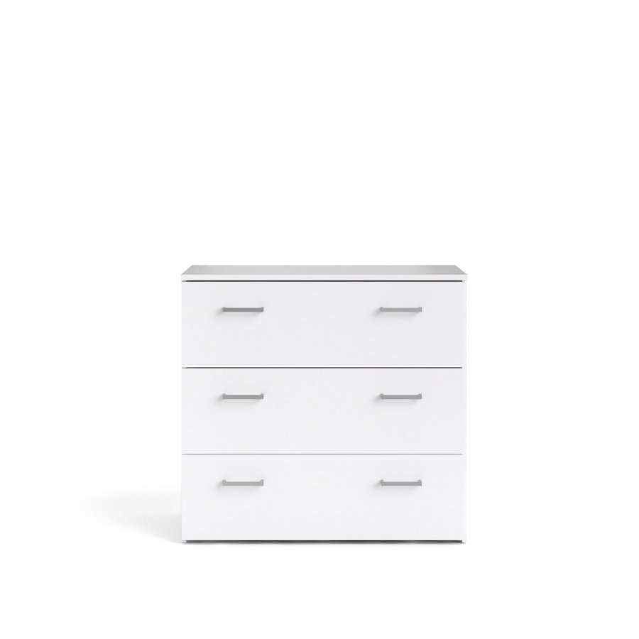 TVILUM Space kommode - hvid tr, m. 3 skuffer 
