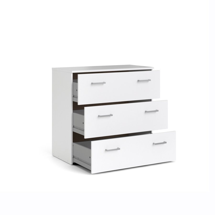 TVILUM Space kommode - hvid tr, m. 3 skuffer 