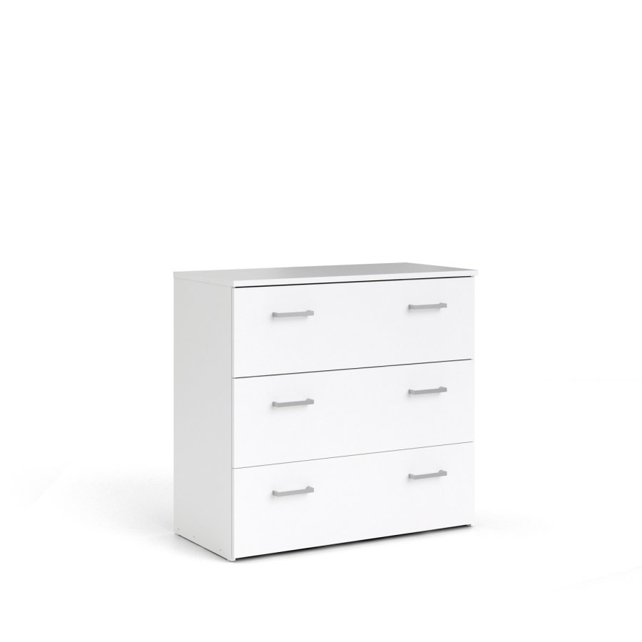 TVILUM Space kommode - hvid tr, m. 3 skuffer 