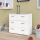 TVILUM Space kommode - hvid tr, m. 3 skuffer 